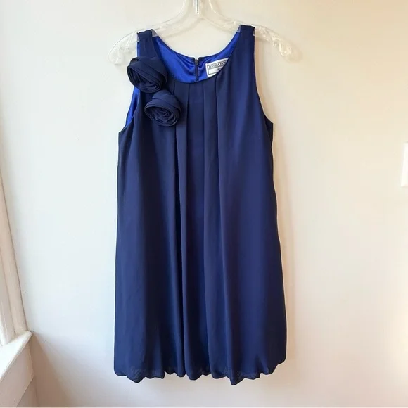 Jessica Howard bubble hem chiffon mini dress - Picture 1 of 8